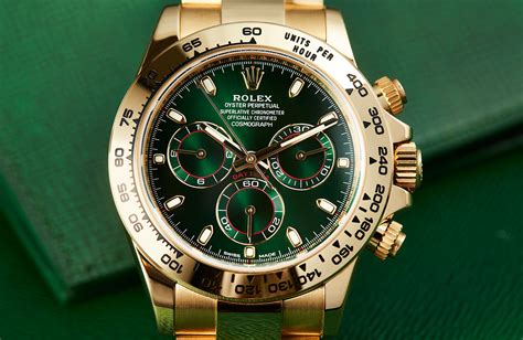 yellow gold green dial rolex|rolex green dial watch price.